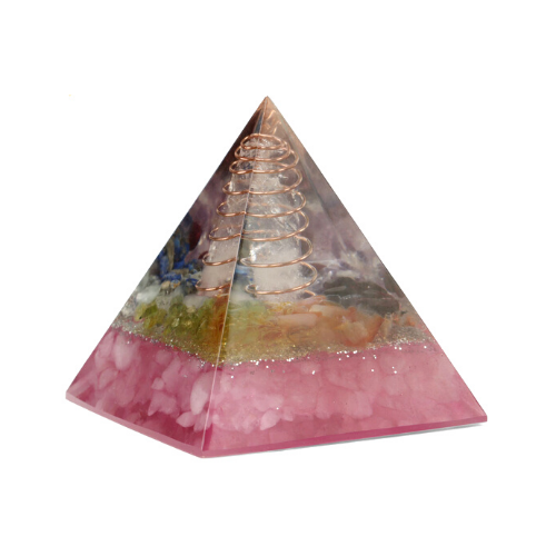 Pyramide Orgonite<br>Quartz Rose - Mystic Soul