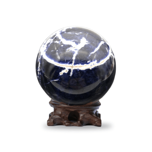 boule de cristal divinatoire en sodalite