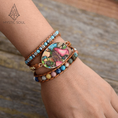 Jaspe Polychrome bracelet